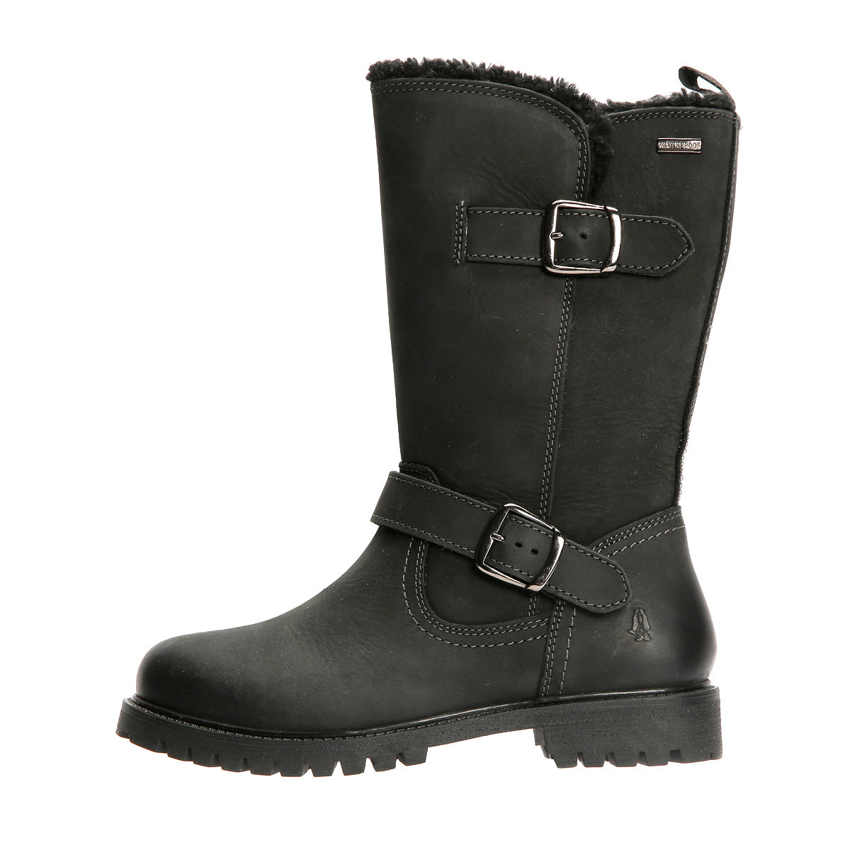 Hush Puppies Winnie Damenlederstiefel In Schwarz