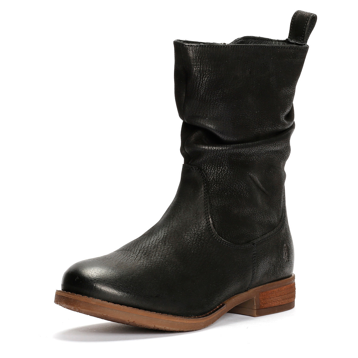 Hush Puppies Emilia Damenlederstiefel In Schwarz