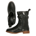 Hush Puppies Emilia Damenlederstiefel In Schwarz