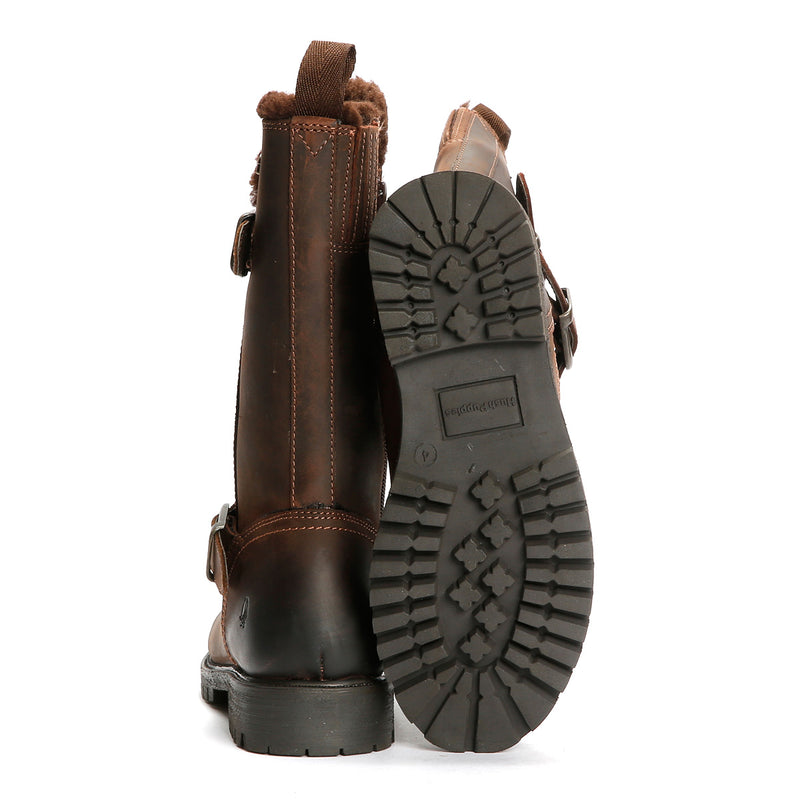 Hush Puppies Winnie Damenstiefel Aus Braunem Leder