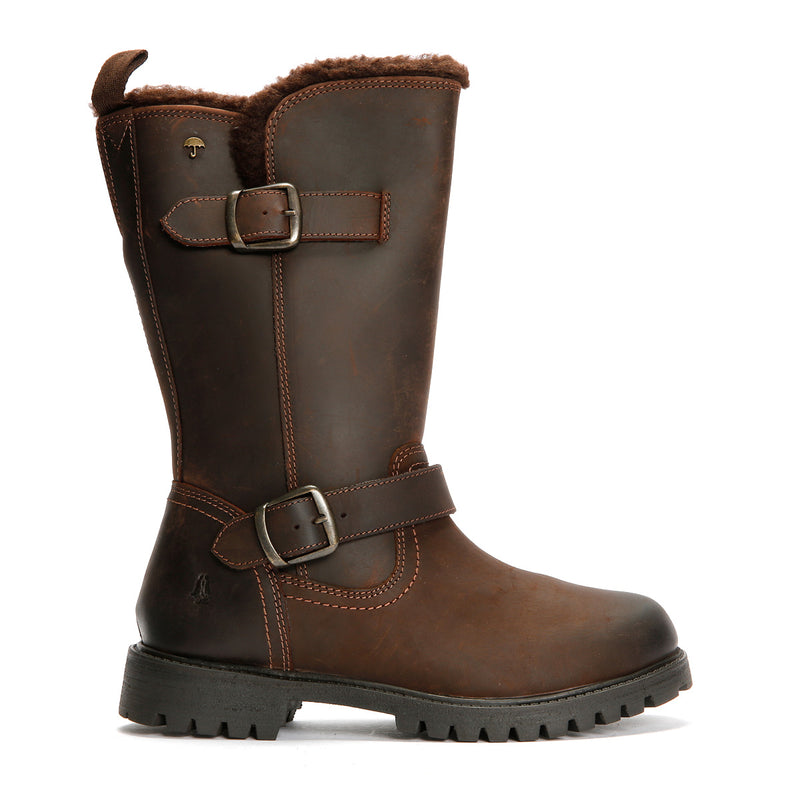 Hush Puppies Winnie Damenstiefel Aus Braunem Leder