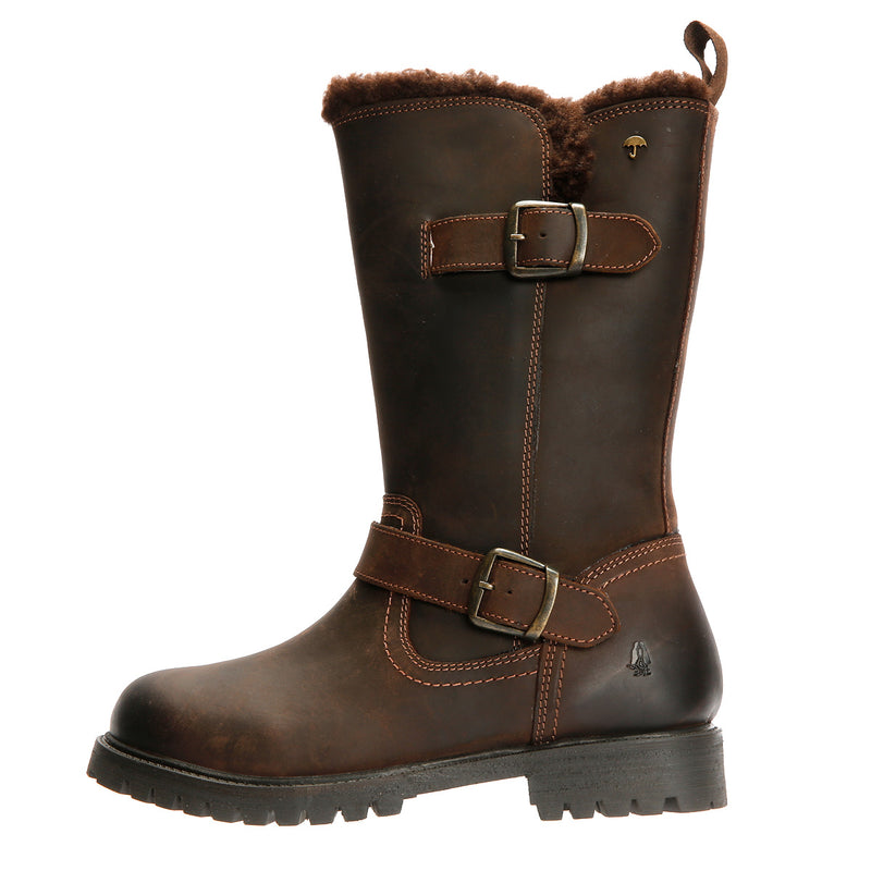 Hush Puppies Winnie Damenstiefel Aus Braunem Leder