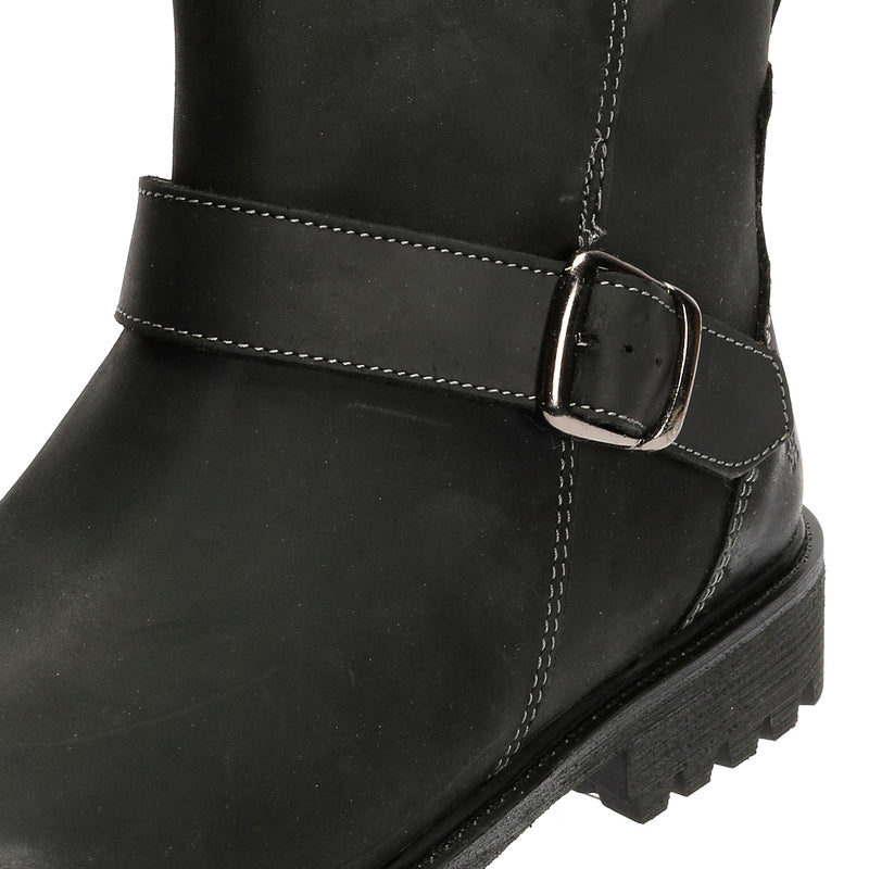 Hush Puppies Wakely Damenlederstiefel In Schwarz
