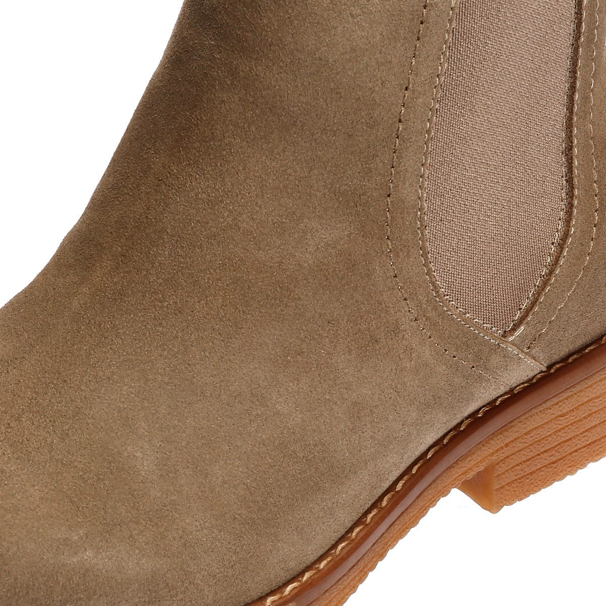 Hush Puppies Maddy Wide Wildleder Damen Graue Stiefel