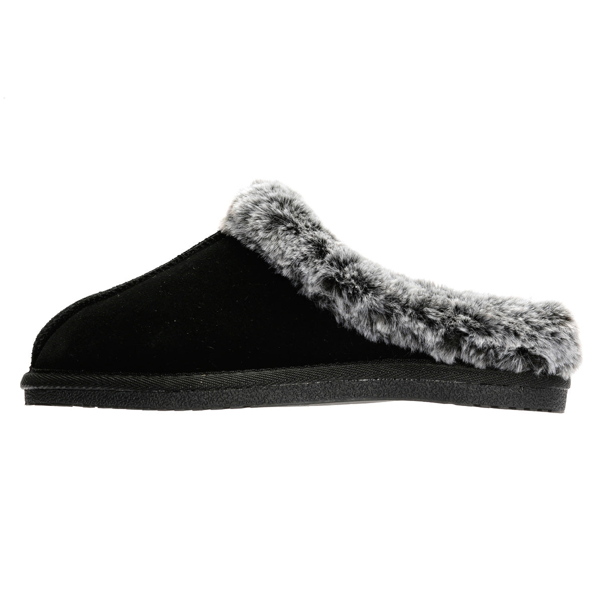 Hush Puppies Amara Wildleder Damen Hausschuhe In Schwarz
