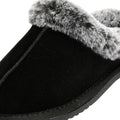 Hush Puppies Amara Wildleder Damen Hausschuhe In Schwarz