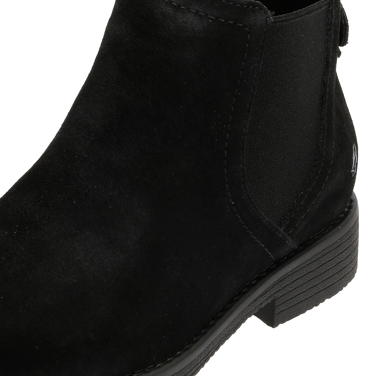 Hush Puppies Maddy Wide Damenstiefel Aus Schwarzem Wildleder