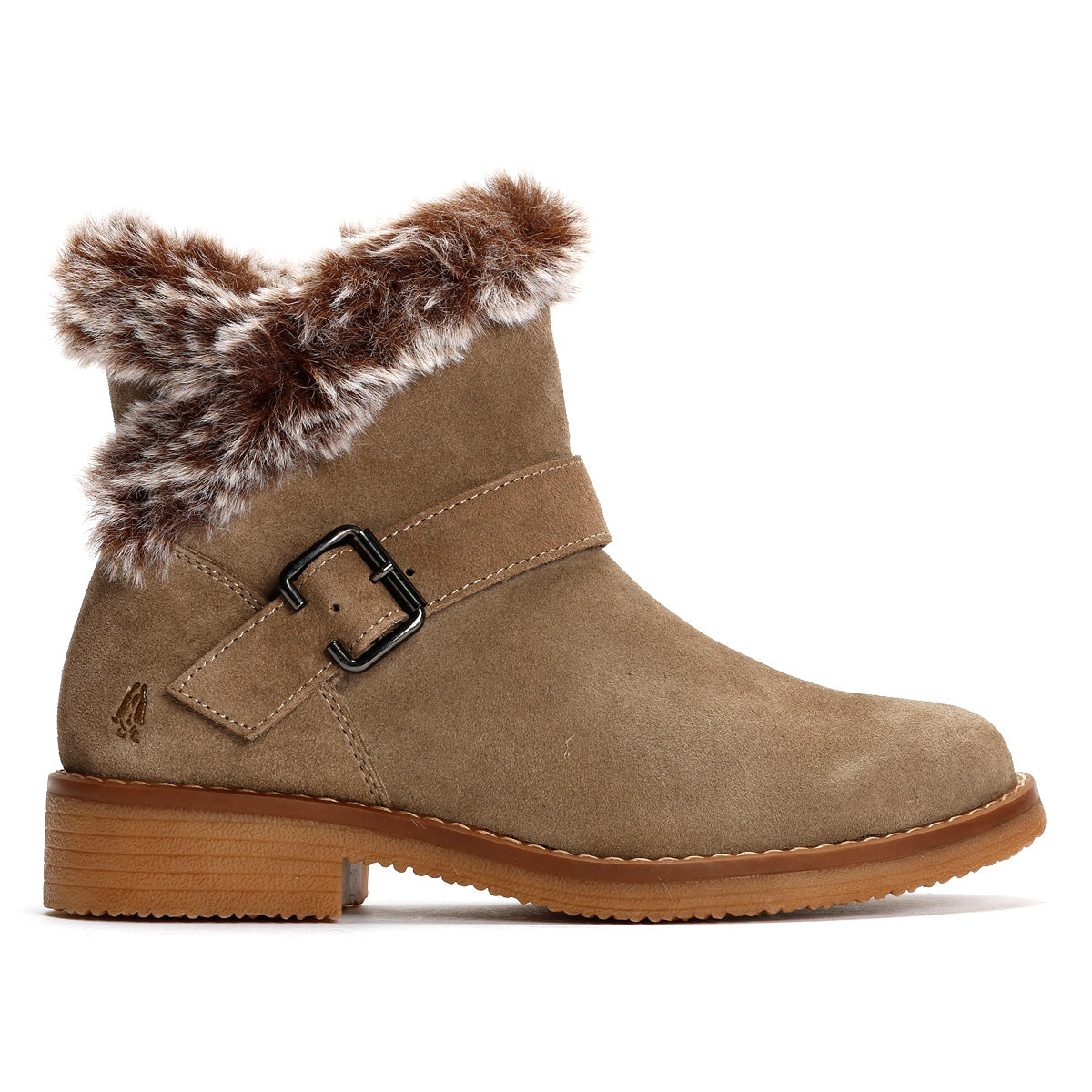 Hush Puppies Hannah Veloursleder Damen Stiefeletten In Taupe