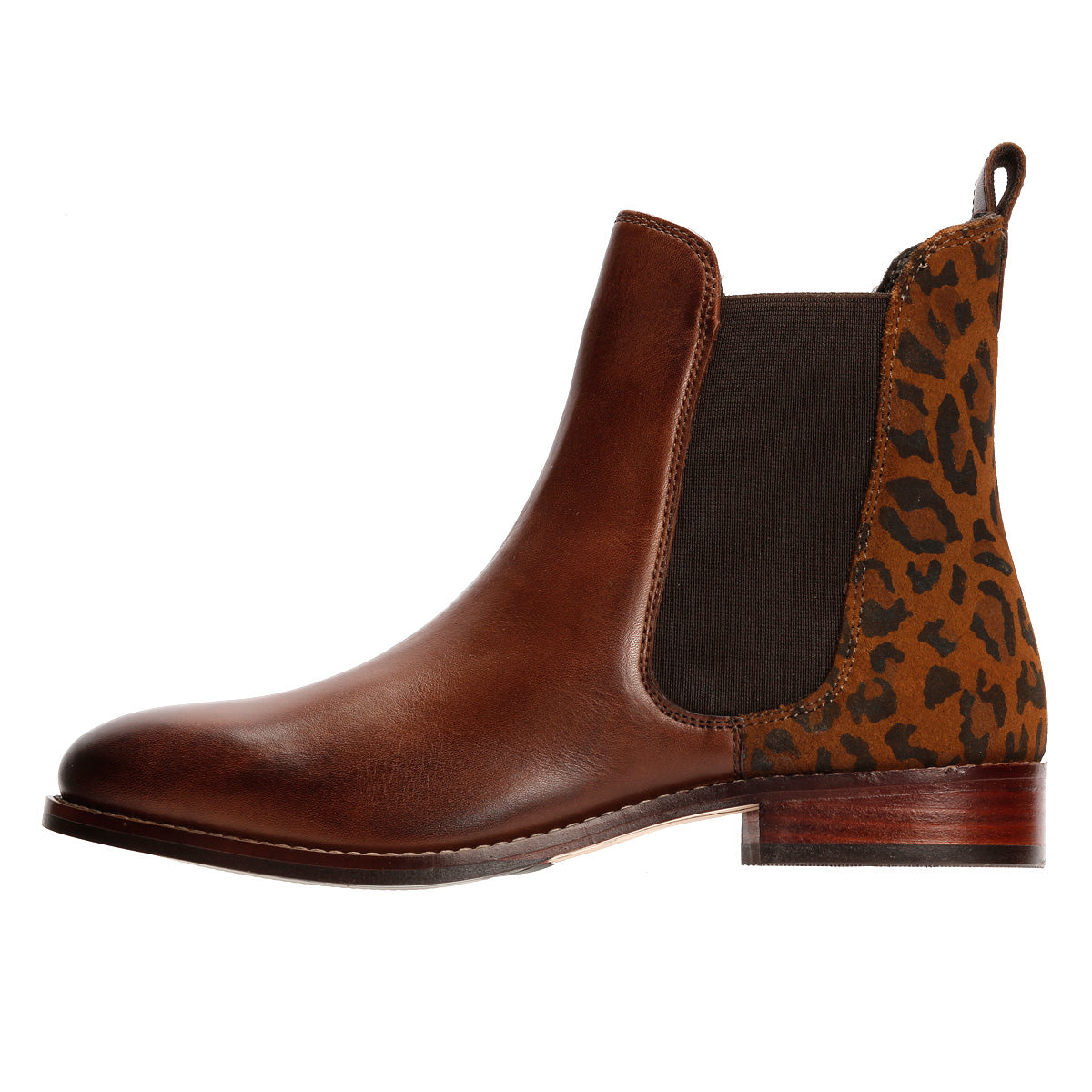 Hush Puppies Colette Wildleder Damen Leopardenstiefel