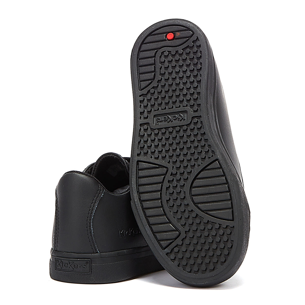 Kickers Tovni Lacer Leder Junior Schwarz Turnschuhe