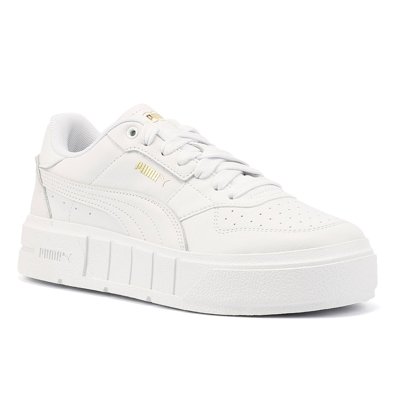 Puma Cali Court Leder Damen Weiße Turnschuhe