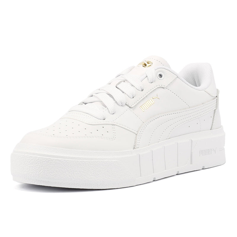 Puma Cali Court Leder Damen Weiße Turnschuhe