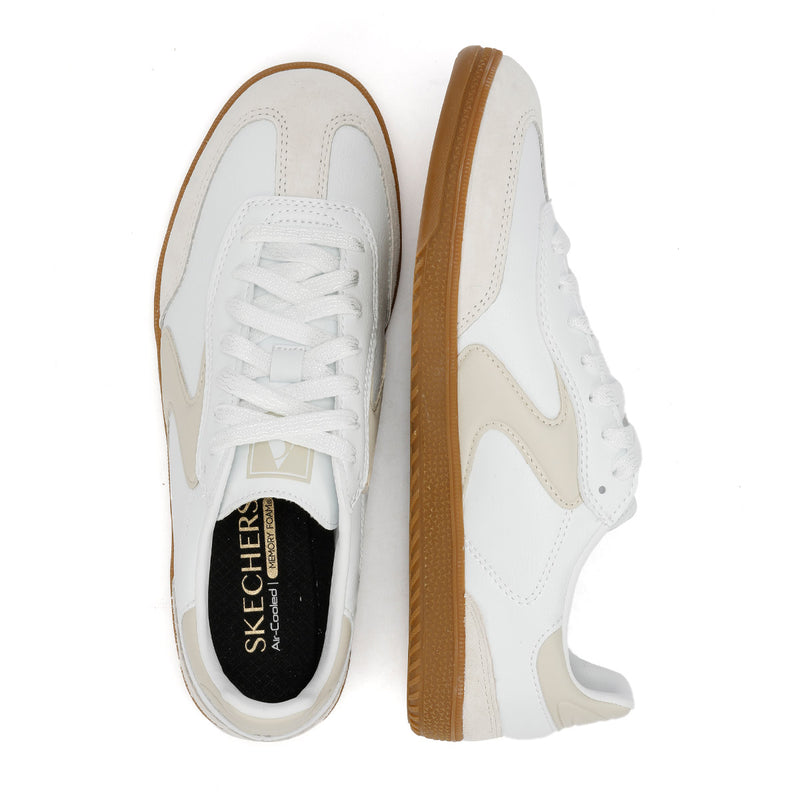 Skechers Hotshot Kickoff Damen Sneaker Aus Weißem Leder