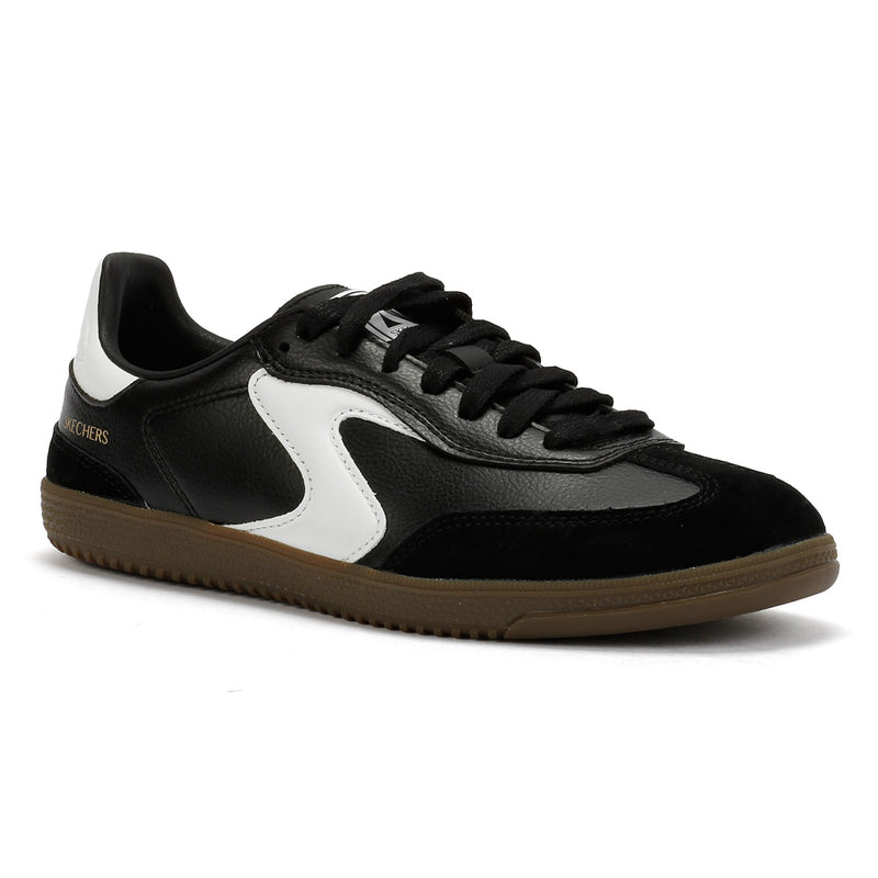 Skechers Hotshot Kickoff Damen Sneaker Aus Schwarzem Leder