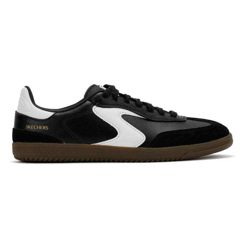 Skechers Hotshot Kickoff Damen Sneaker Aus Schwarzem Leder