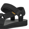 Teva Flatform Universal Damen Schwarze Sandalen
