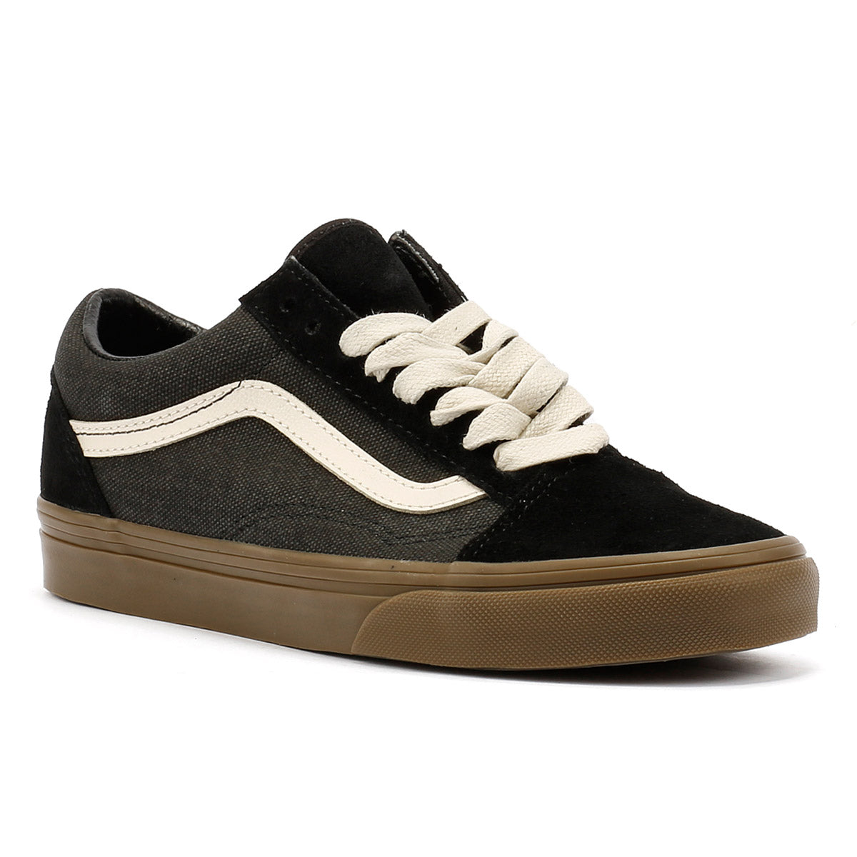 Vans Old Skool Heavy Leinwand Schwarze Turnschuhe