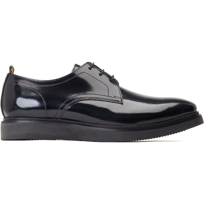 Base London Roly Leder Herrenschuhe In Schwarz Oxford Stil