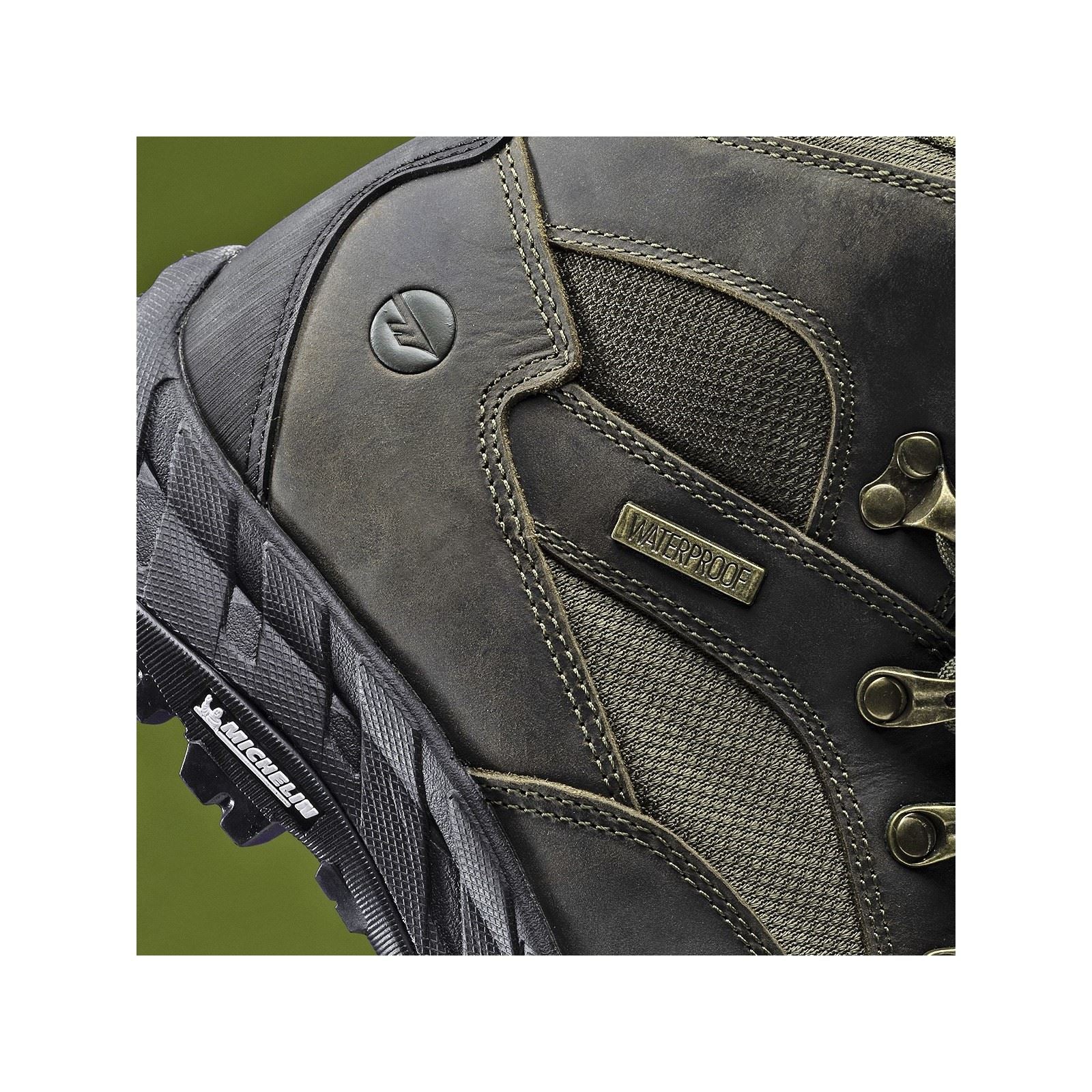 Hi-Tec Euro Trail Leder Herren Wanderschuhe In Khaki