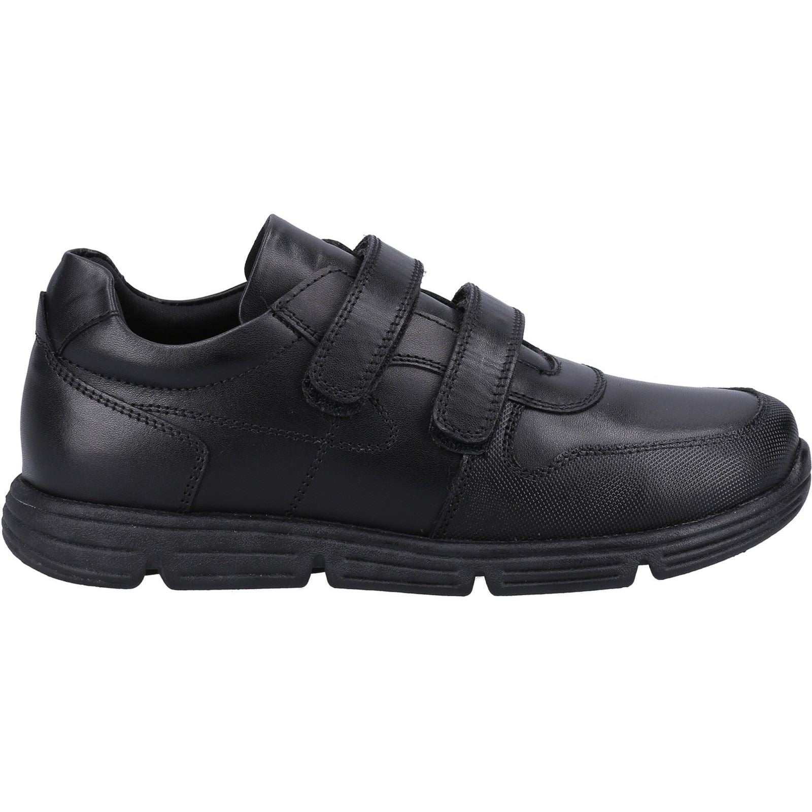 Hush Puppies Lucas SNR Jungen Schwarze Schuhe - Uk 7