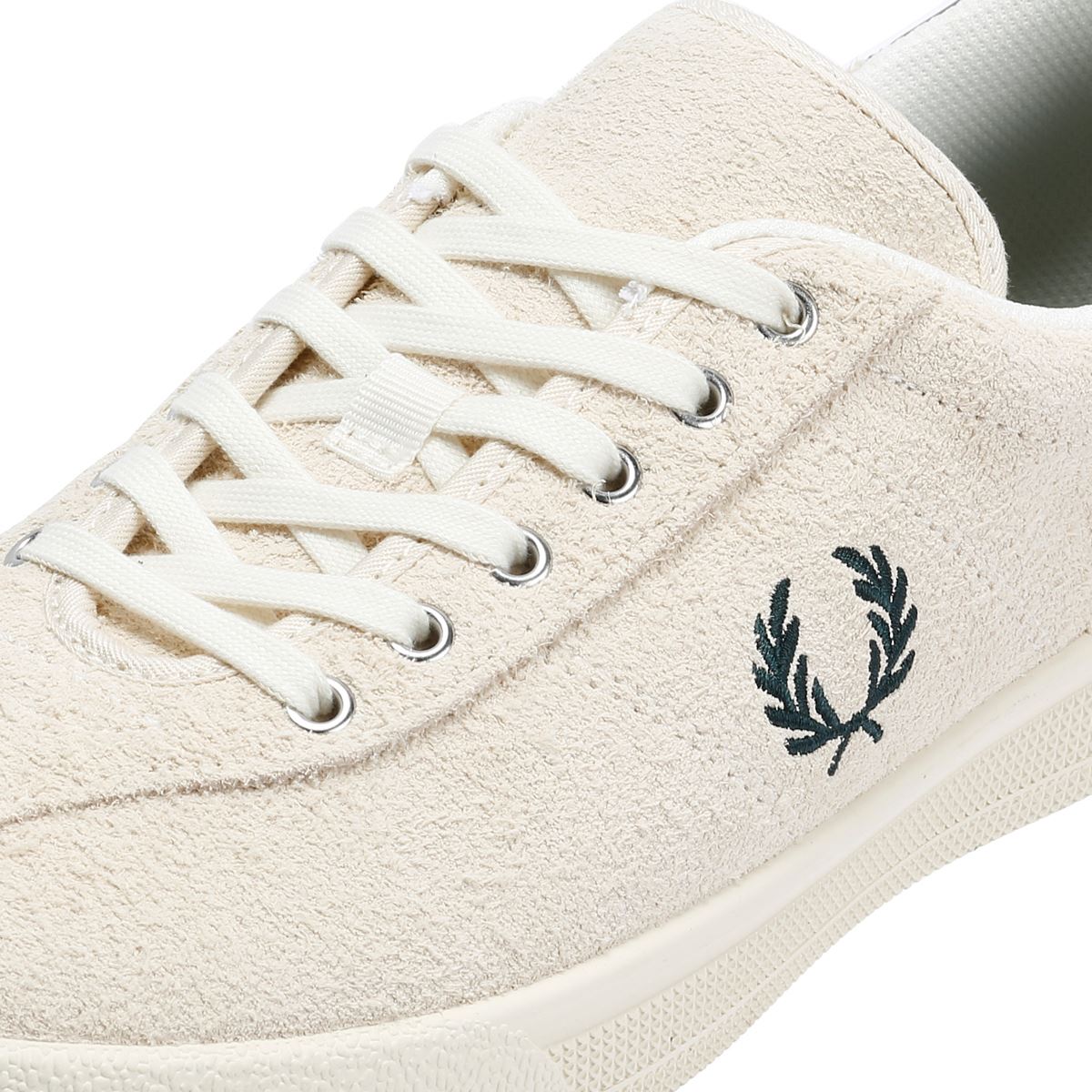 Fred Perry Tennis Shoe Wildleder Herren Weiße Sneaker
