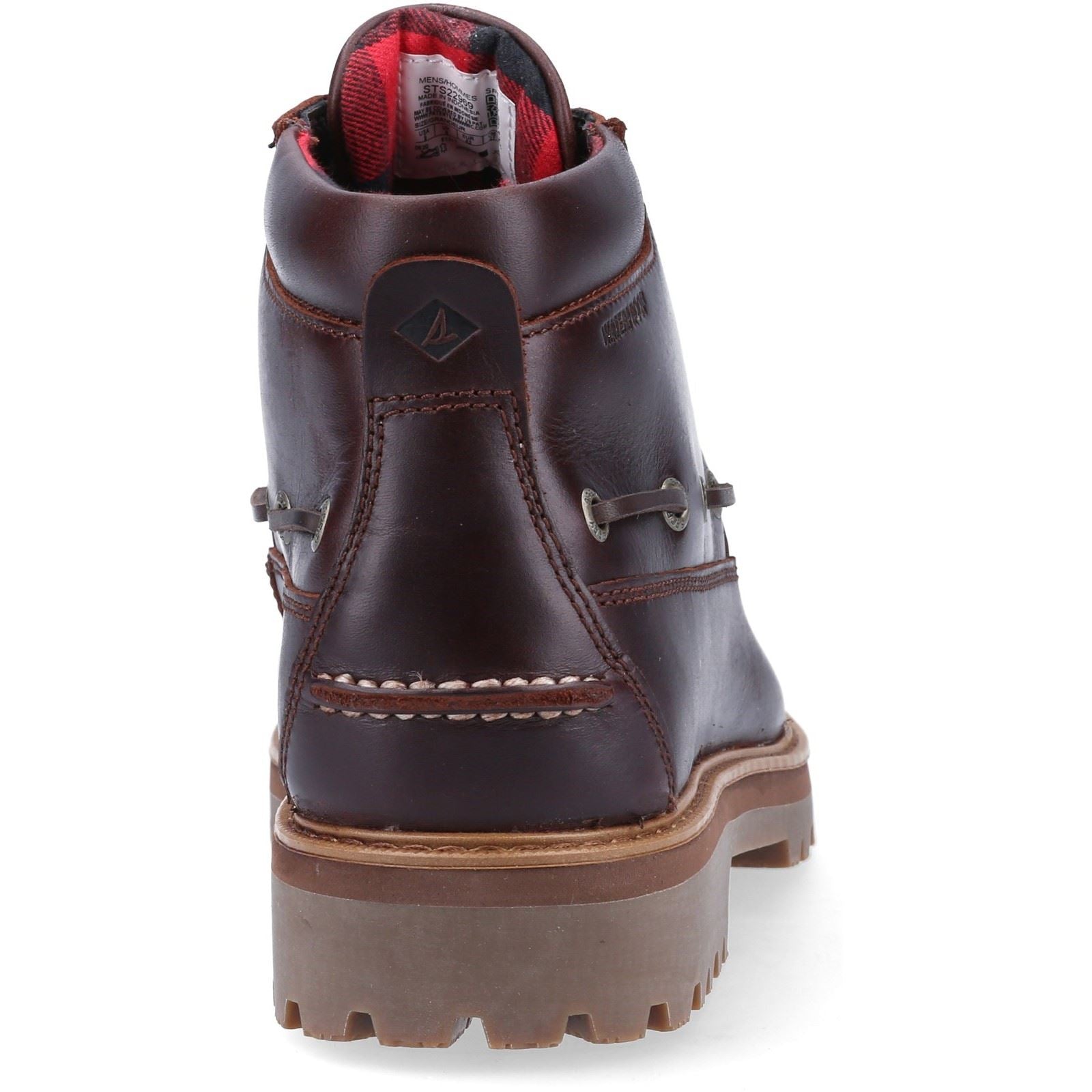 Sperry Authentic Original Lug Chukka Leder-Herrenstiefel In Amarettoton.