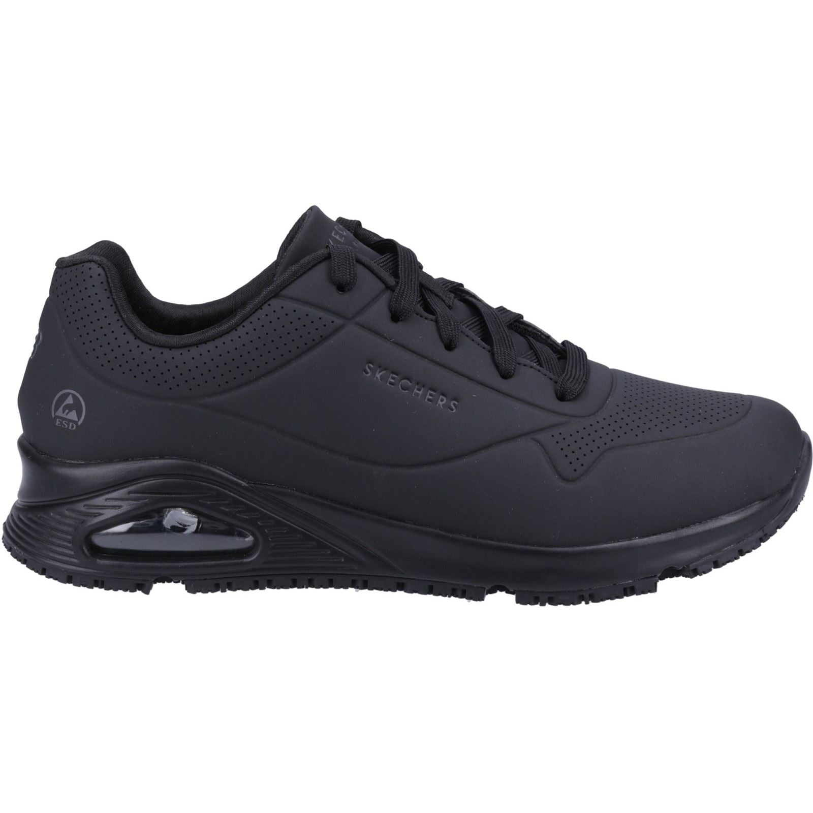 Skechers Workwear Work Relaxed Fit: Uno SR Frauen Schwarz Sicherheits-Sneaker