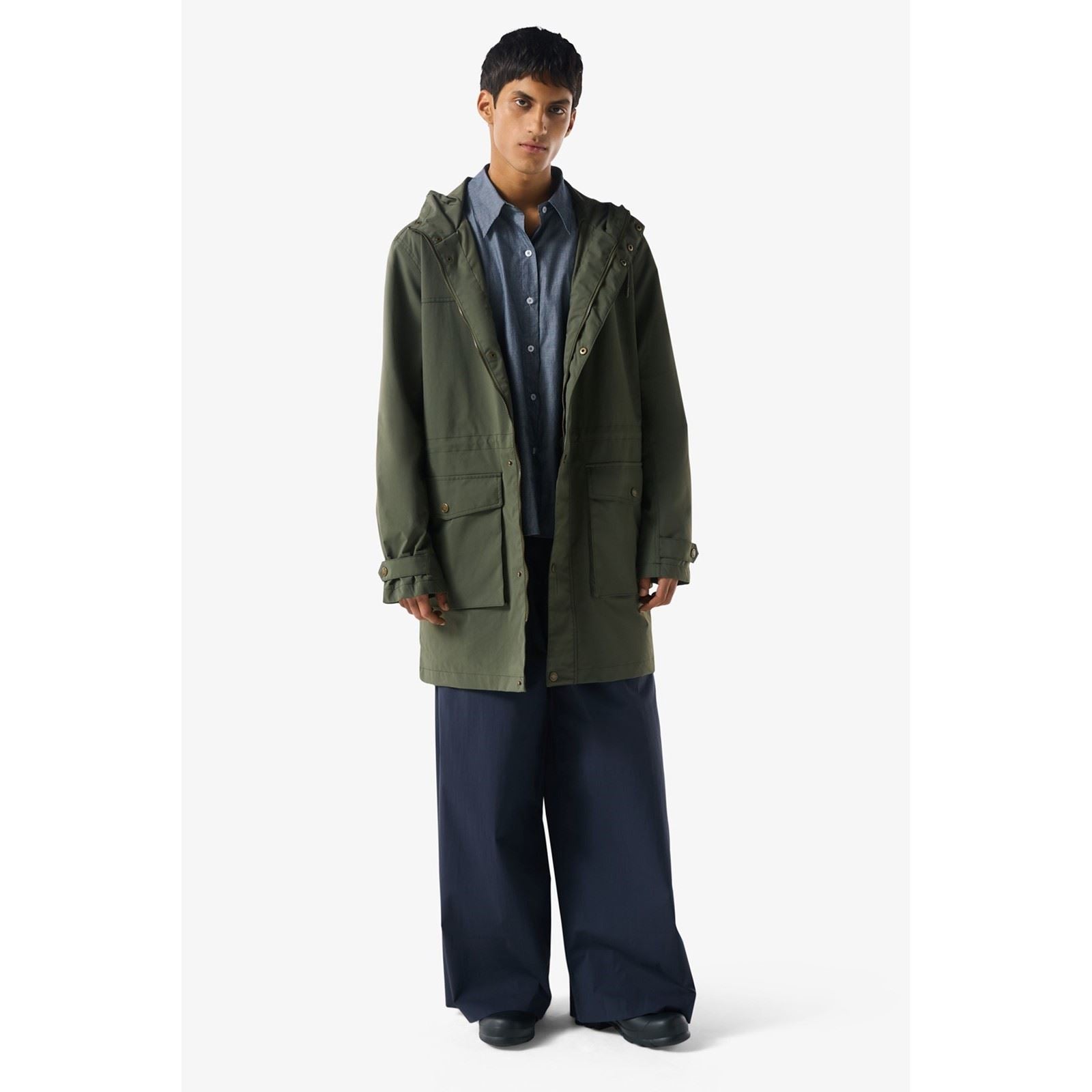 Hunter Lightweight Waterproof Herren Grüne Regen Parkas