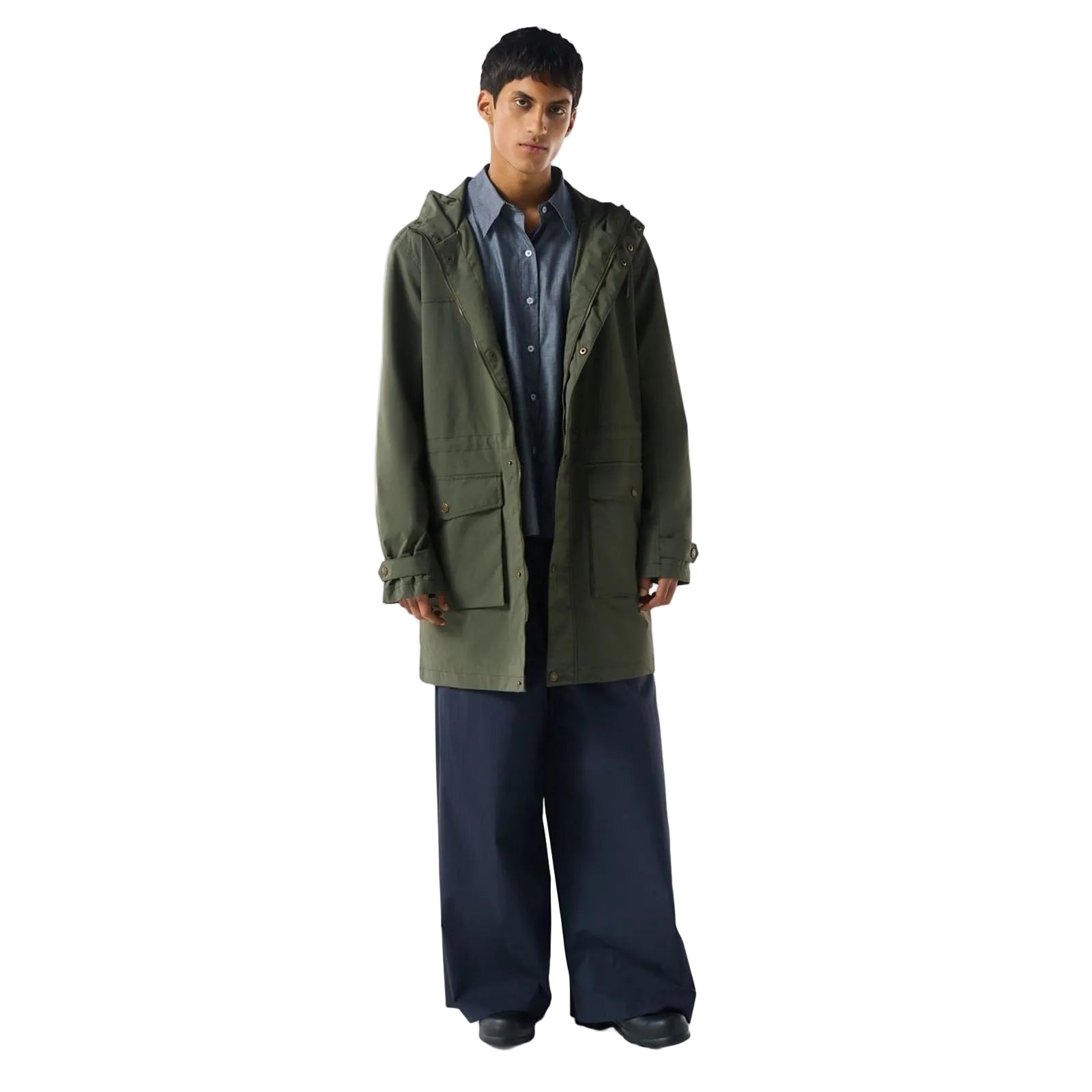Hunter Lightweight Waterproof Herren Grüne Regen Parkas