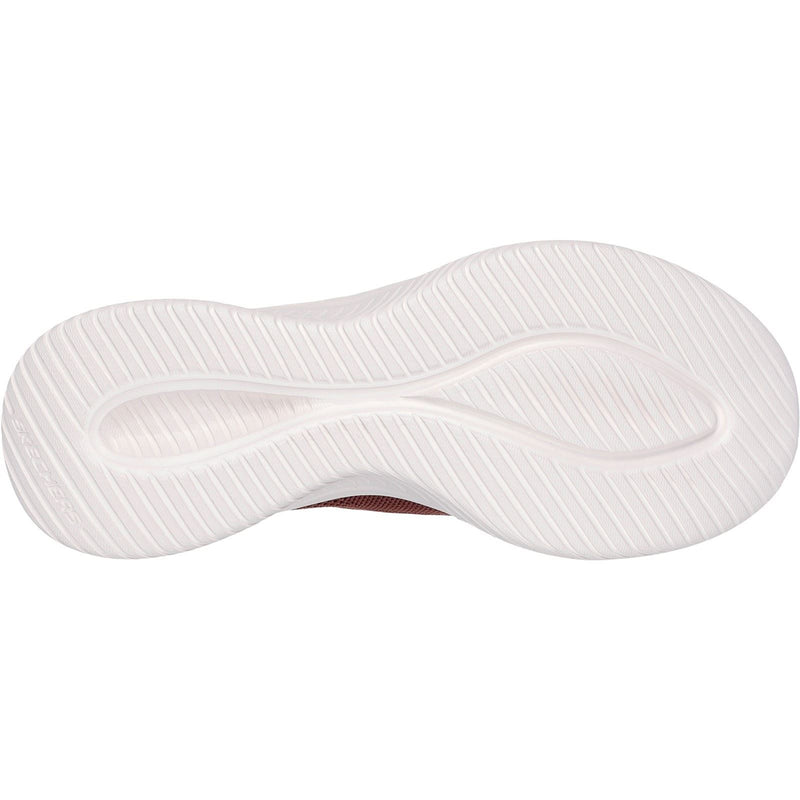 Skechers Ultra Flex 3.0 Brilliant Path Textile Damen-Burgunder-Sneakers