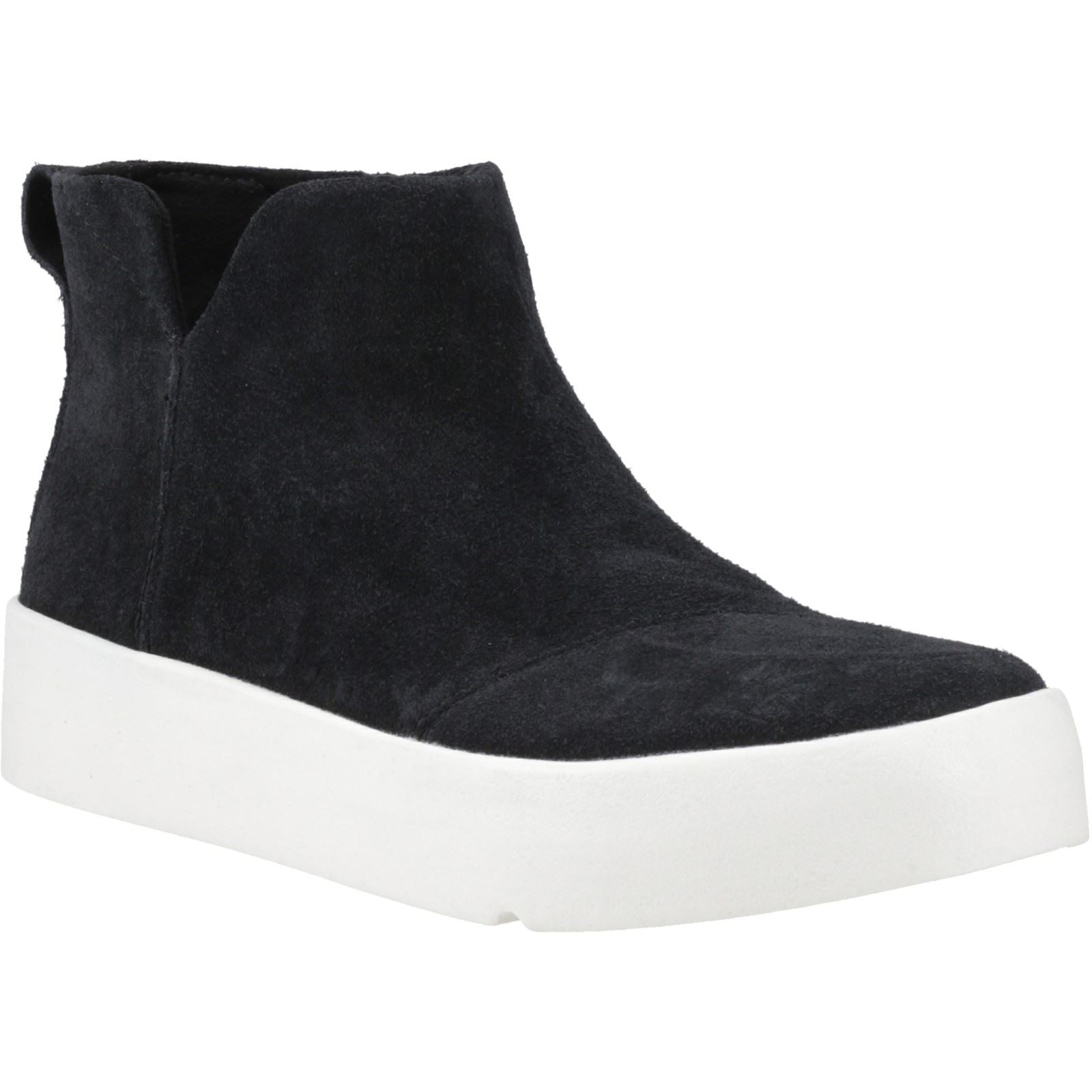 TOMS Verona Mid Leder Damen Schwarze Stiefel