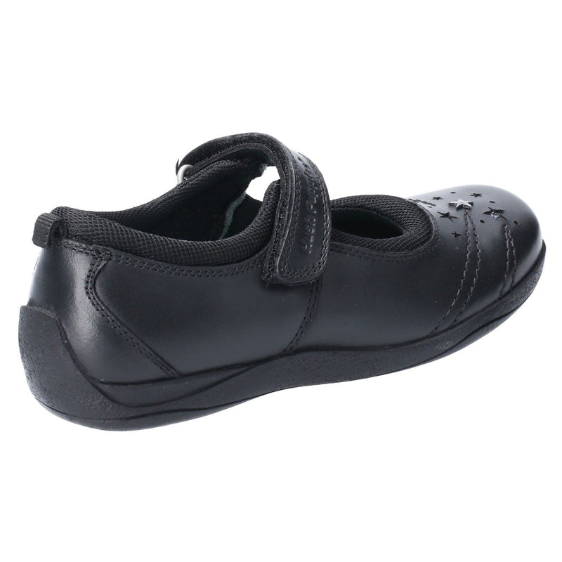 Hush Puppies Amber Junior Mädchenschuhe Aus Schwarzem Leder