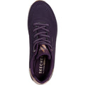 Skechers Uno - Shimmer Away Synthetische Damendunkellila Turnschuhe