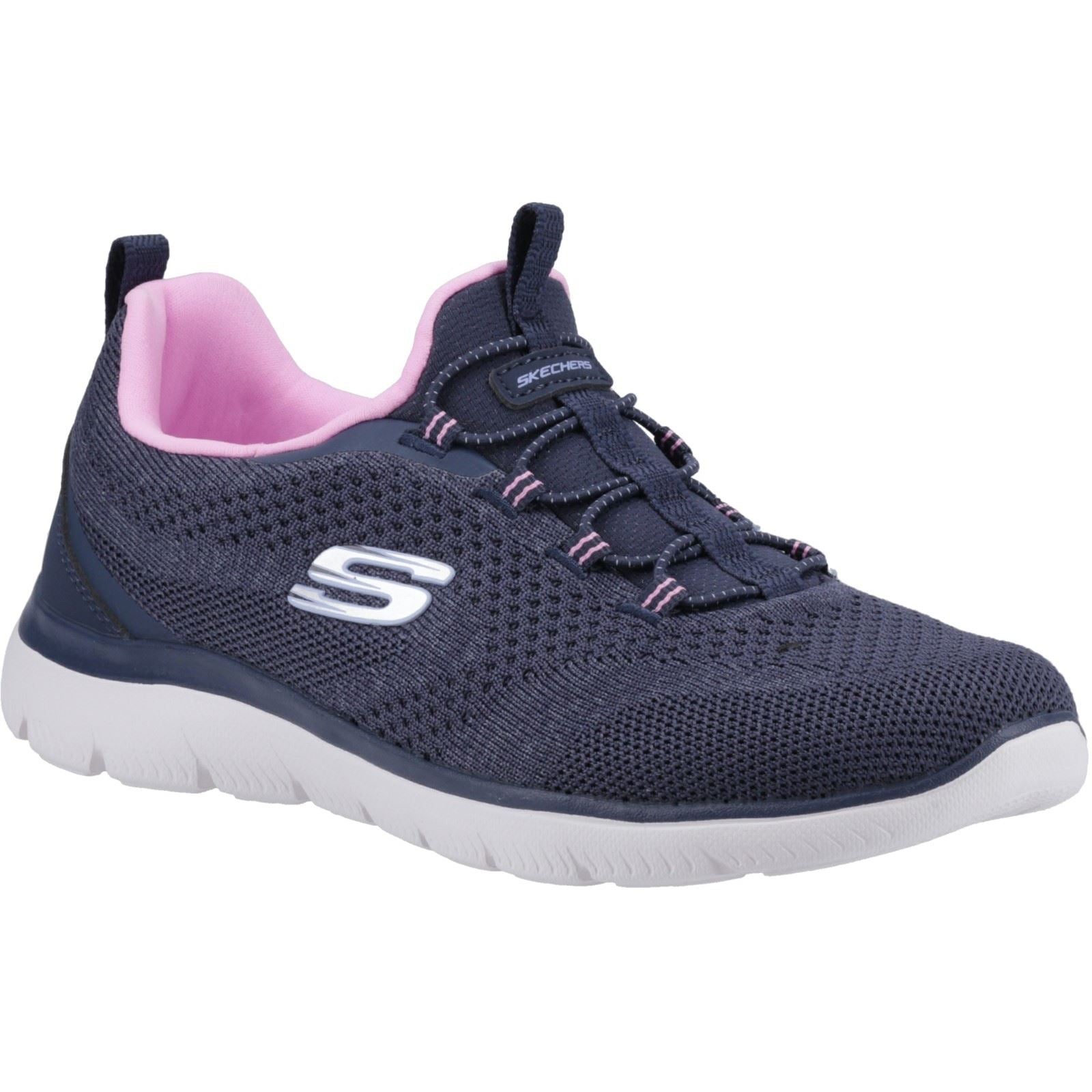 Skechers Summits New Nature Damen Turnschuhe In Marineblau/Rosa
