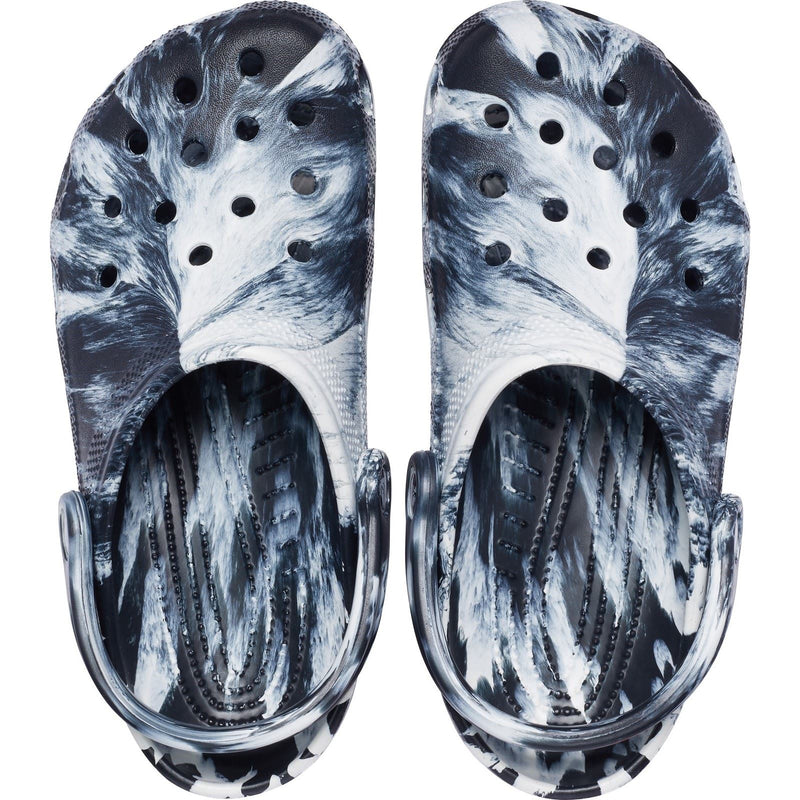 Crocs Marble Thermoplastische Weiße/Schwarze Clogs