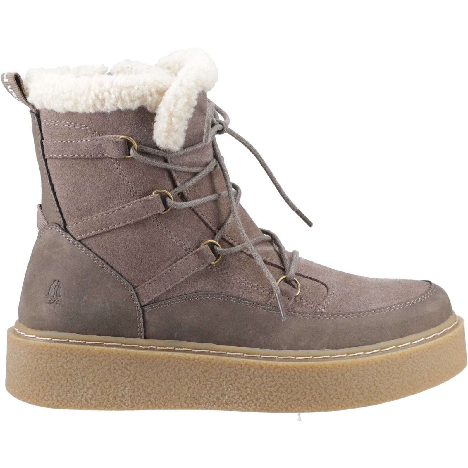 Hush Puppies Bronte Damen Winter Stiefeletten aus Wildleder in Taupe