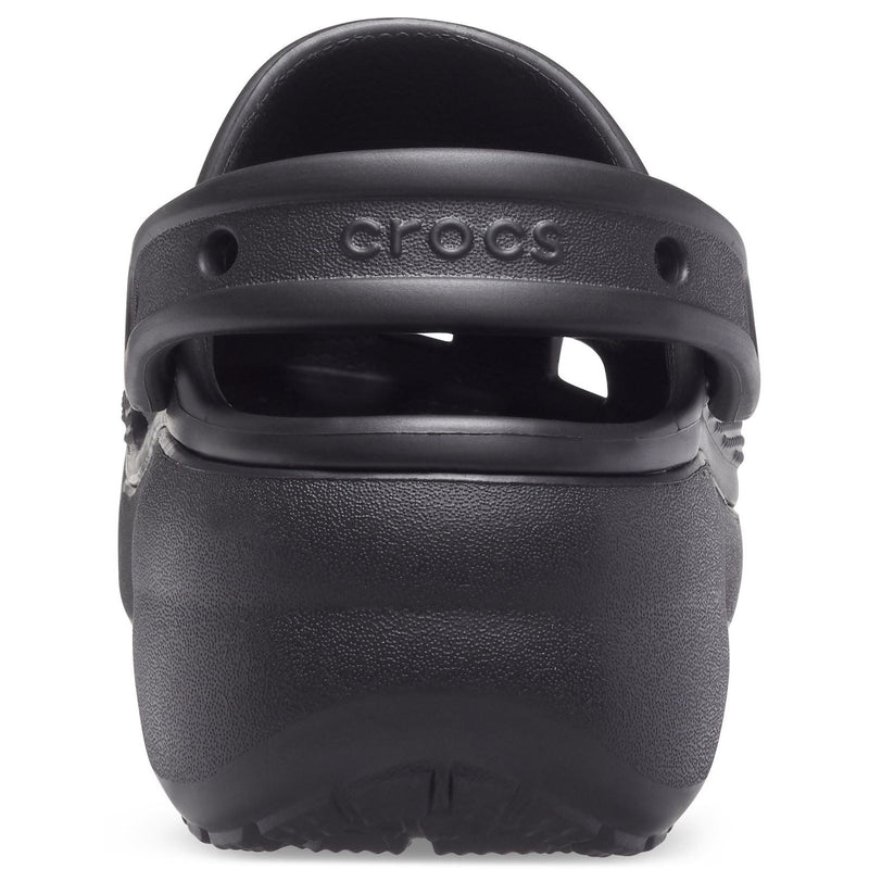 Crocs Classic Platform Damen Clogs Aus Thermoplast In Schwarz