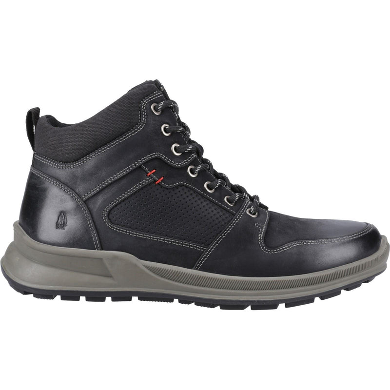 Hush Puppies Arnie Leder Herren Schwarze Stiefel