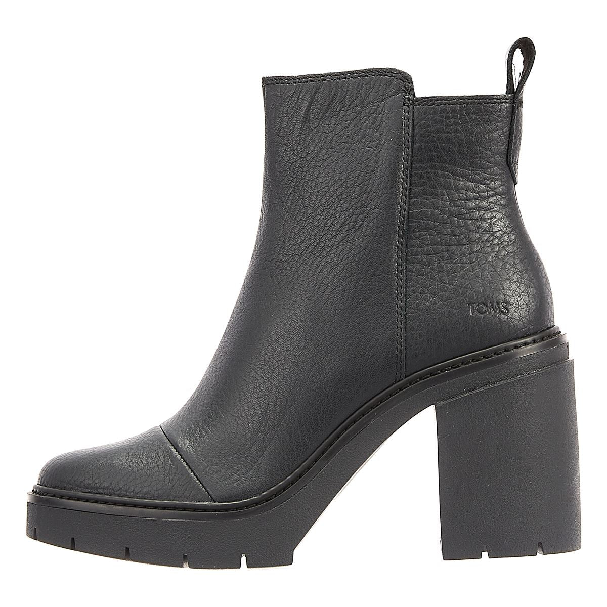 TOMS Lederstiefel Für Damen In Schwarz