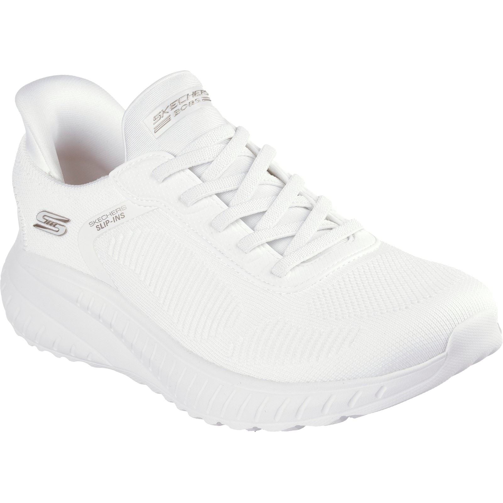 Skechers BOBS Sport Squad Chaos Damen Sneaker In Off Weiß Aus Textil