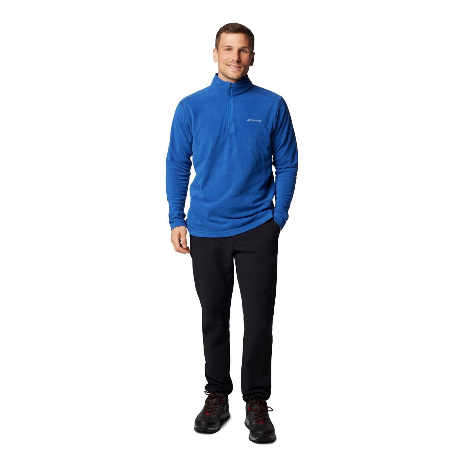 Columbia Klamath Range II Half Zip Herren Blaue Fleecejacke