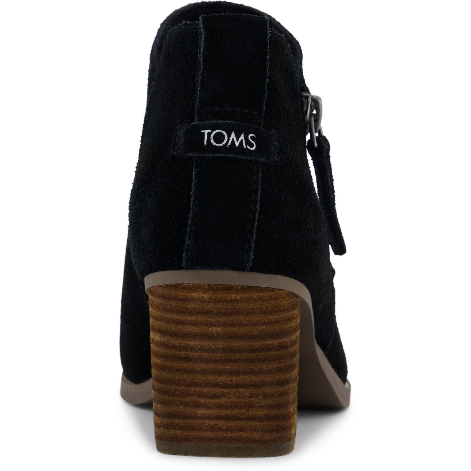 TOMS Goldie Textile Damen Schwarze Absatzstiefeletten