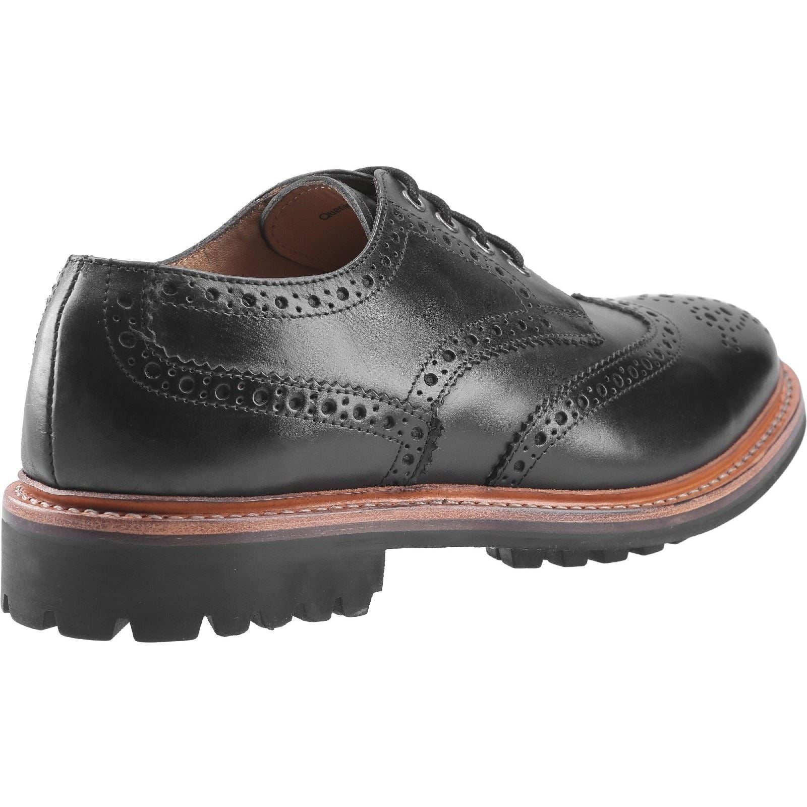 Cotswold Quenington Commando Schwarze Farbe Herren-Schnürschuhe Aus Leder