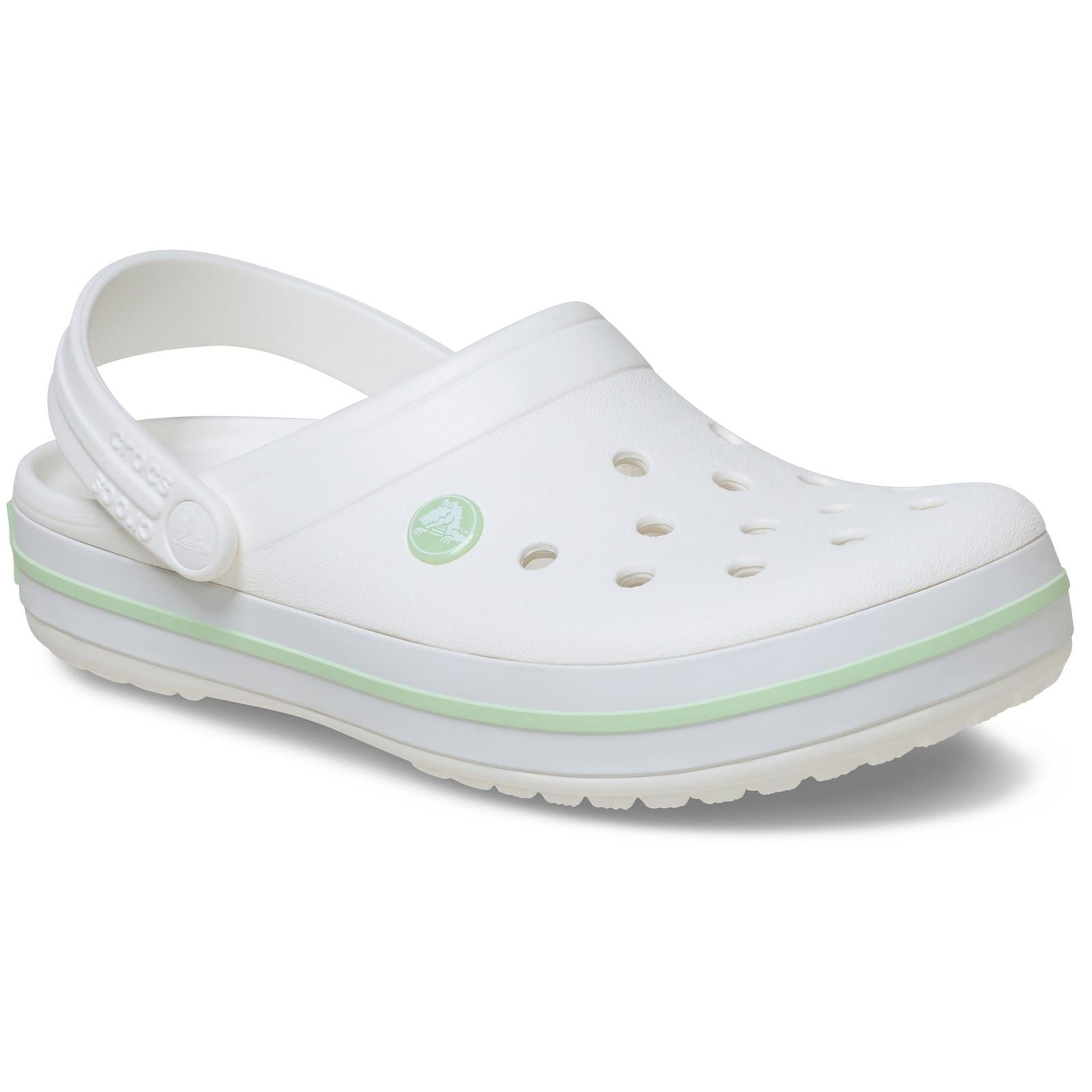 Crocs Crocband Eva Damen Clogs Weiß/Serene Grün