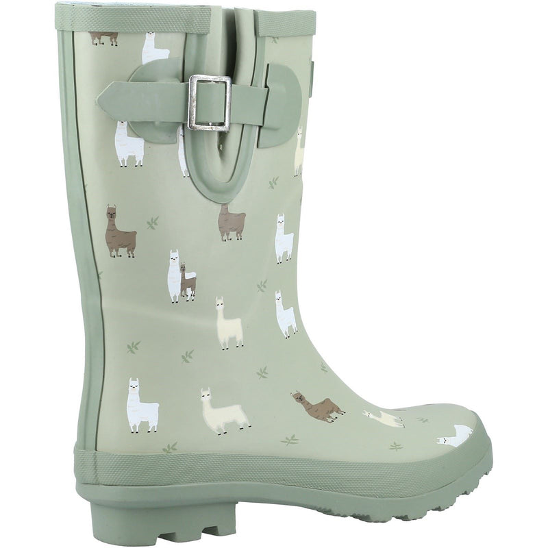 Cotswold Farmyard Mid Gummi-Alpaka-Gummistiefel