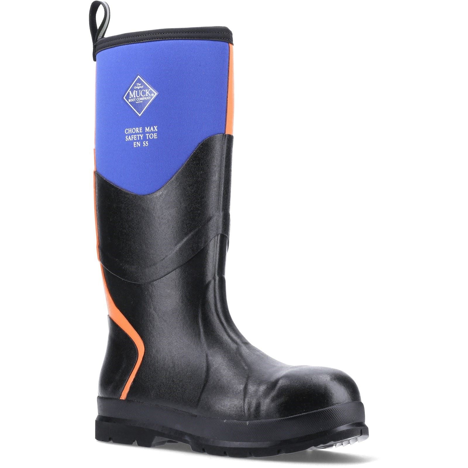 Muck Boots Chore Max S5 Gummistiefel in Blau/Orange