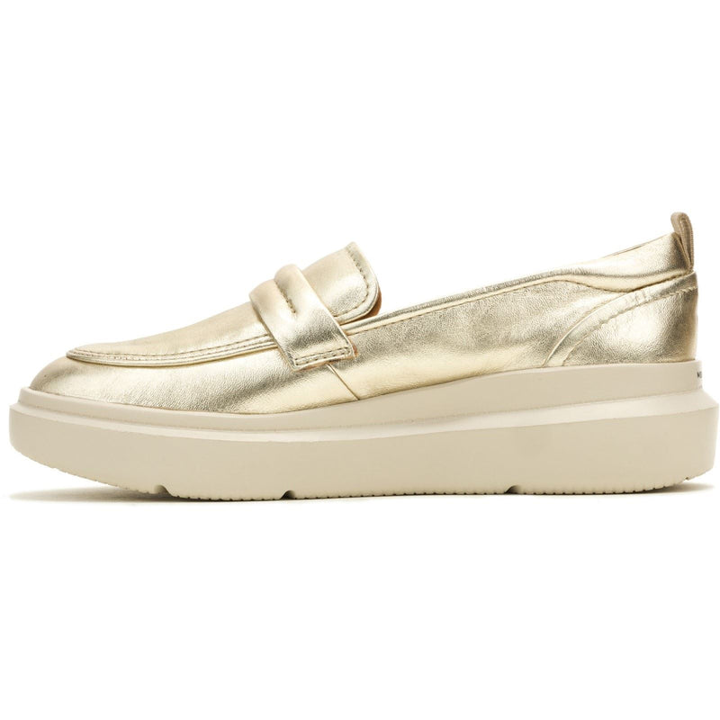 Hush Puppies Joy Penny Damen Champagner Loafer Aus Leder