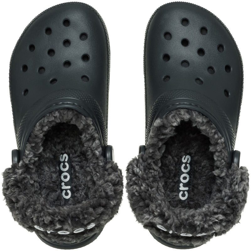 Crocs Classic Fleece Lined Thermoplastische Schwarze Clogs Für Herren