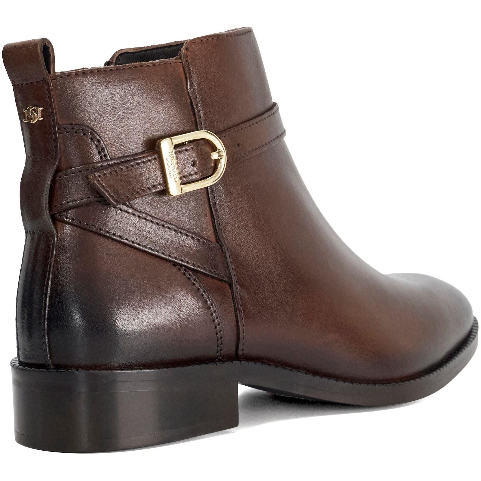 Dune Pemma Leder Damen Braune Stiefel
