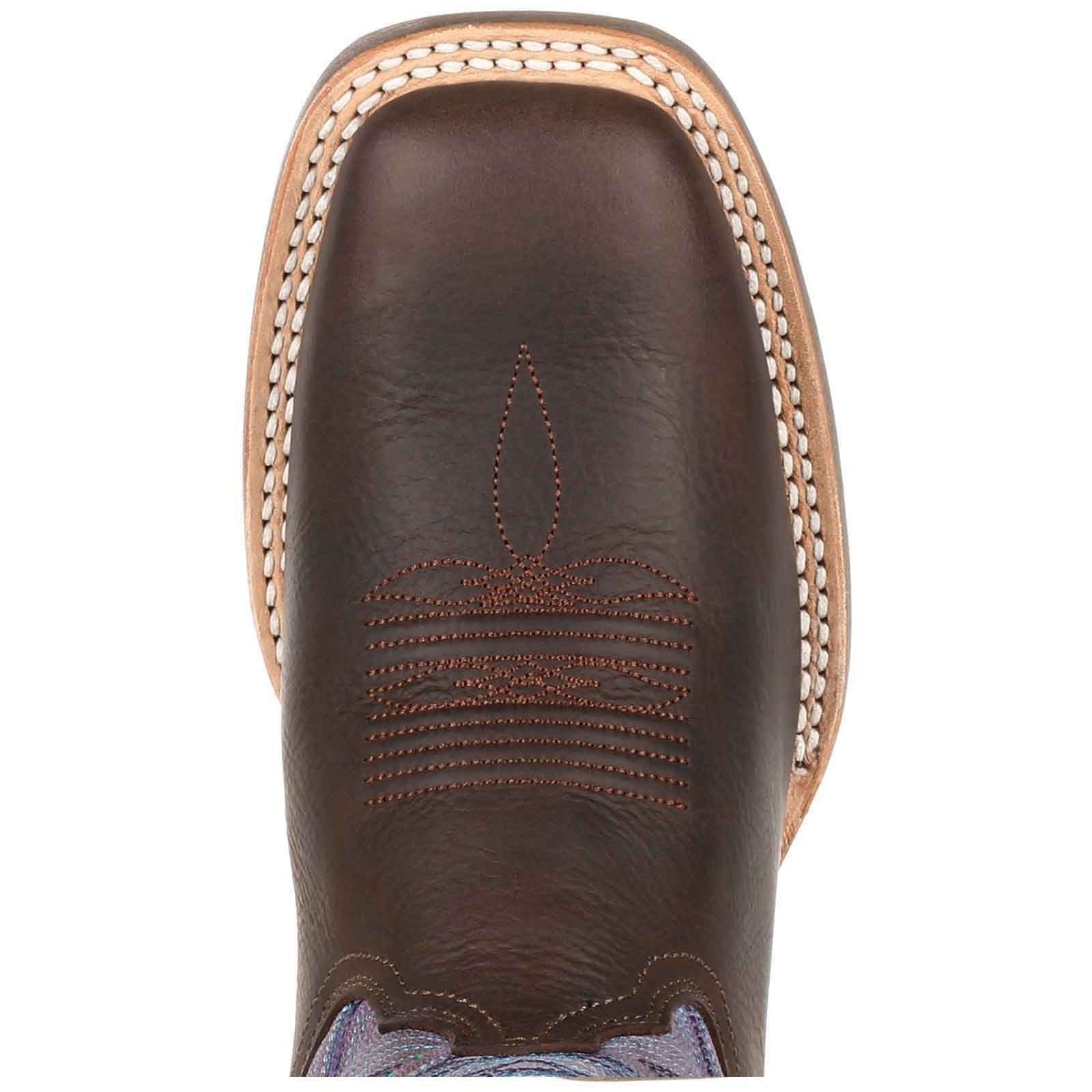Durango Lady Rebel Pro Leder Damen Stiefel In Dunkelbraun/Amethyst